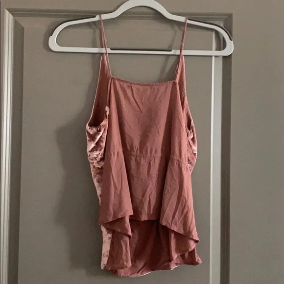 J Brand Pink Velvet Camisole - Picture 3 of 4